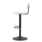 Stołek barowy LIGHT Biały 41x47,5x85-106,5 cm (siedzenie 61-83 cm)
 Zestaw 2 szt